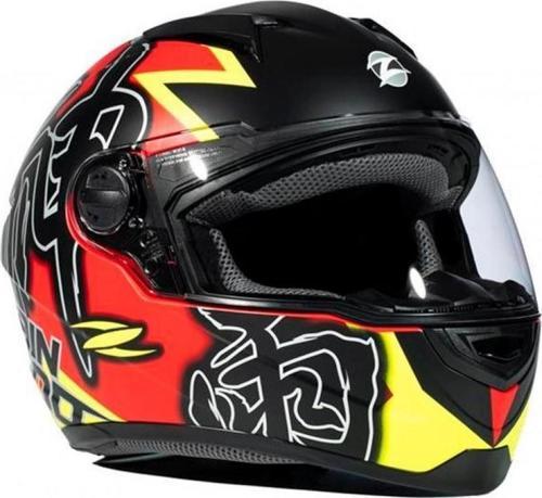 Zs-811a Al31 Kapalı Kask Mat Kırmızı-neon Sarı MEDIUM