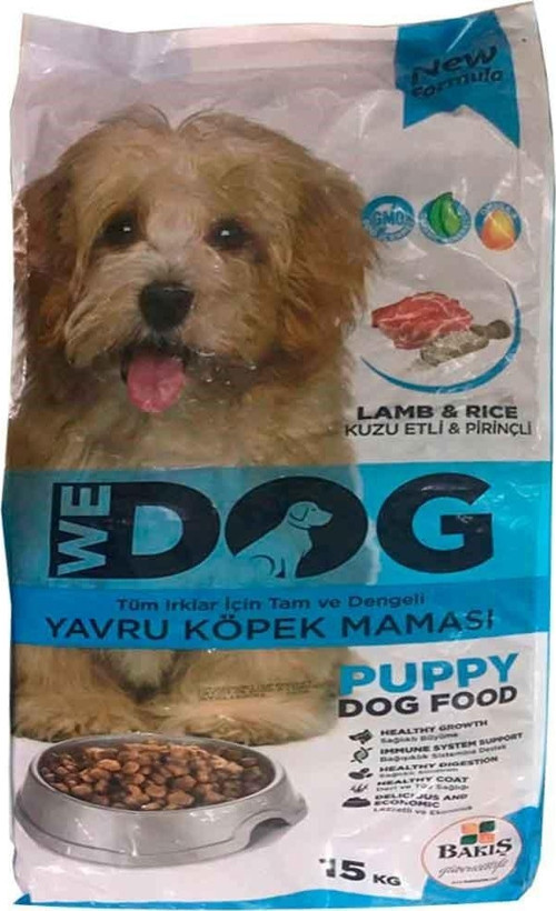 We Dog Kuzu Etli Yavru Köpek Maması 15 Kg