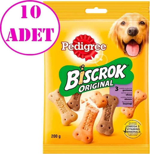 Biscrok Köpek Ödül Bisküvisi 200 Gr 10 AD