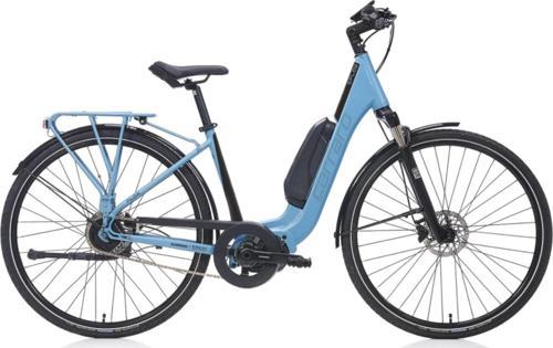 E-Flow HD Fren Otomatik Vites 28 Jant Elektrikli Şehir Bisikleti Mat Mavi Siyah 45 Kadro