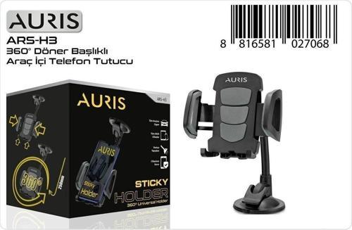 Auirs Ars-H3 360 Derece Döner Başlıklı Araç İçi Telefon Tutucu