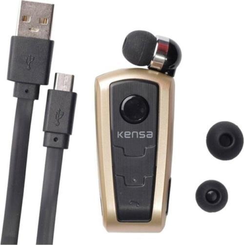 Kb-200 Makaralı Titreşimli Mikrofonlu Bluetooth Kulaklık Gold