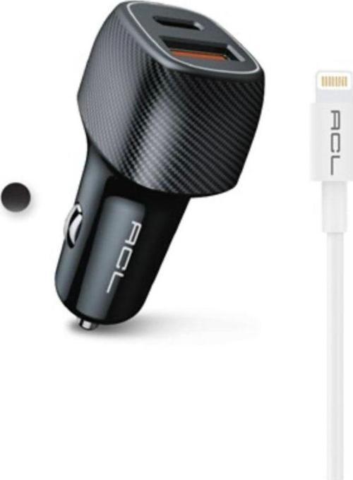 Ac-93 Pd Quick Charge 3.0 Usbx2 6A 36 Watt Araç Içi Şarj Aleti Lightning Kablolu