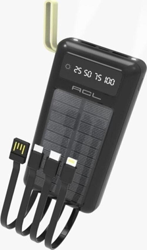 Pb-20000 Mah Güneş Enerjisiyle Dolan Tüm Cihazlara Uyumlu Powerbank