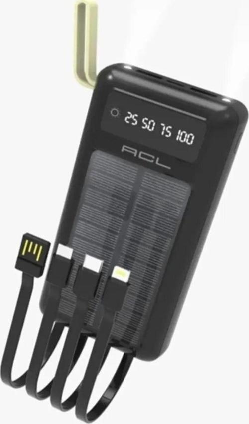 Pw-59 10000 Mah Solar Led Fenerli Micro, Lightning. Type-C Powerbank