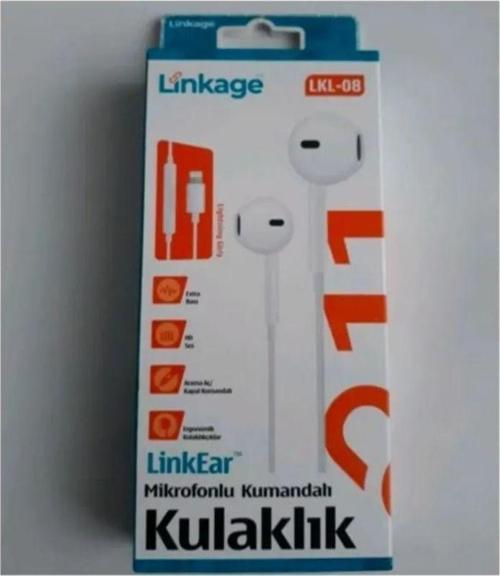 Lkl-08 Kablolu Bluetooth Mikrofonlu Lightning Jack Kulaklık