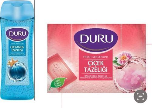 Banyo Sabunu Çiçek Tazeliği 160Gr Yanında Duş Jeli Duru Okyanus Ferahlığı 450Ml
