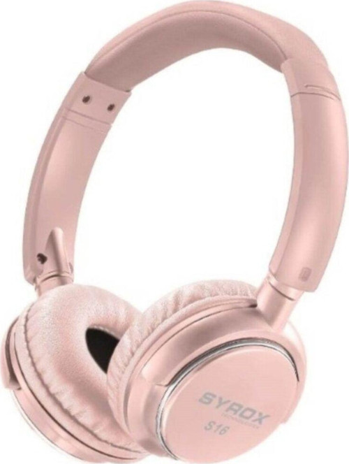 Pembe As16 Kablosuz Hafıza Kartlı Bluetooth Kulaküstü Kulaklık