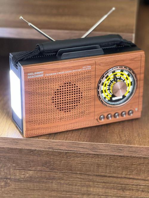Hs-1966 Bt Nostaljik Radyo (Fenerli+Usb+Bt) Çift Antenli Fm Radyo