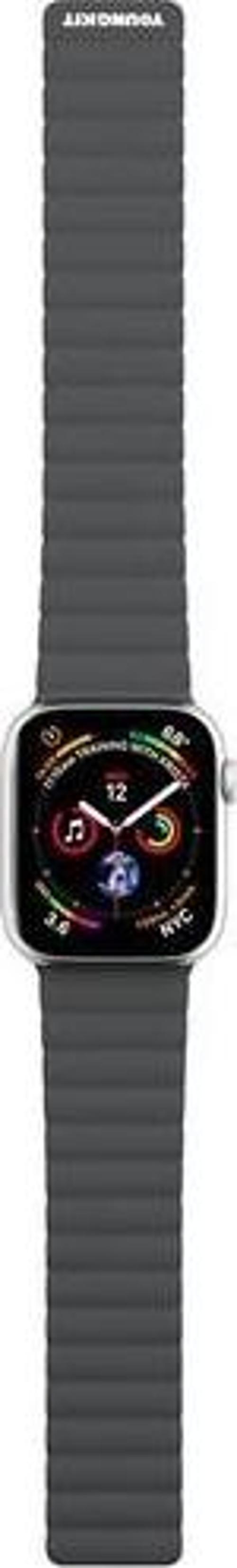 Watch 42Mm Uyumlu Kordon Klasik Magnetik Tak Çıkar Soft Strap Kayış Gri