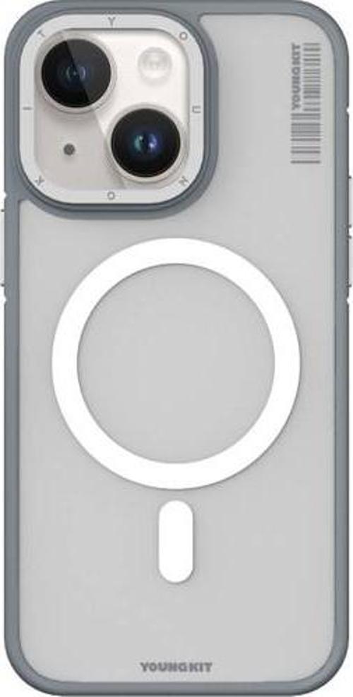 İphone 14 Uyumlu Kılıf Rock Sand Serisi Kapak Gri