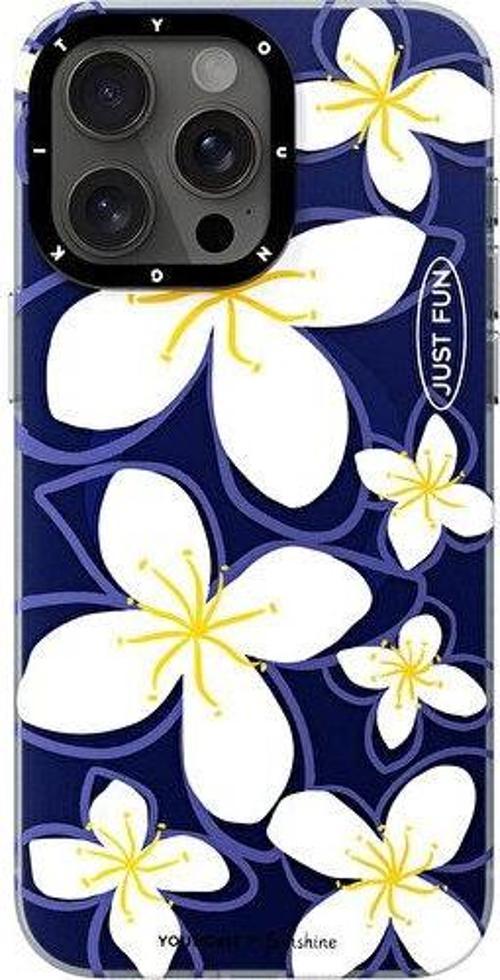 Apple İphone 14 Pro Max Uyumlu Kılıf Magsafe Özellikli Sunshine Tasarımlı Smile Serisi Lacivert