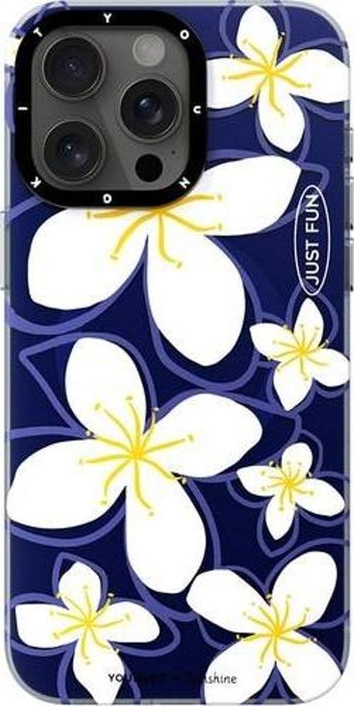 Apple İphone 15 Pro Uyumlu Kılıf Magsafe Şarj Özellikli Sunshine Tasarımlı Smile Serisi Lacivert