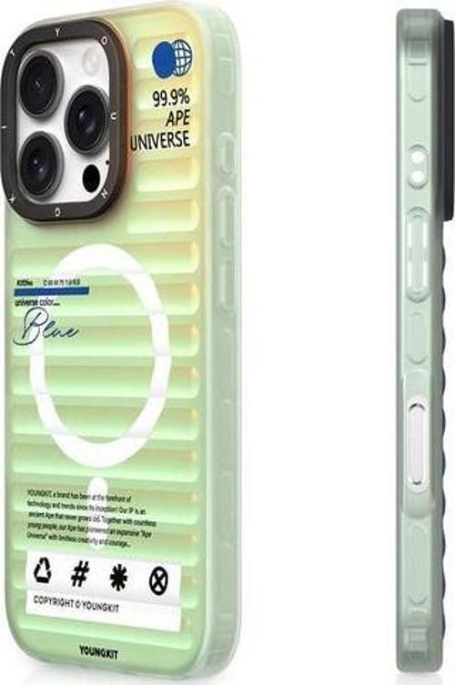 İphone 16 Pro Max Uyumlu Kılıf Magsafe Şarj Özellikli Chameleon Serisi Kapak Mavi