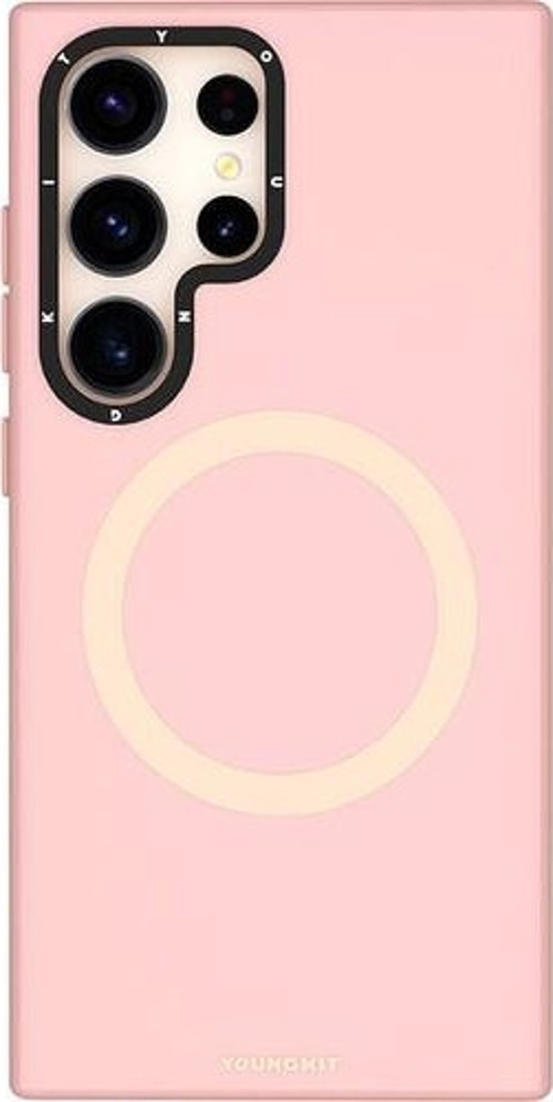 Galaxy S24 Ultra Kılıf Magsafe Destekli Çizilmeye Ve Aşınmaya Dayanıklı Velvet Serisi Pembe