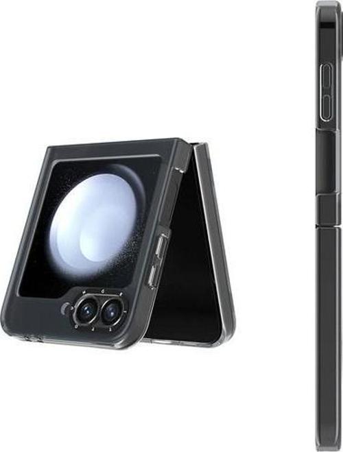 Galaxy Z Flip 6 Uyumlu Kılıf Magsafe Şarj Özellikli Hidden Sand Serisi Kapak Siyah