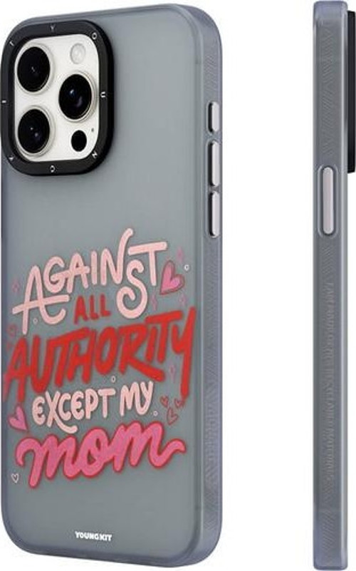 İphone 12 Pro Max Uyumlu Kılıf Bethany Green Tasarımlı Sweet Language Kapak Gri