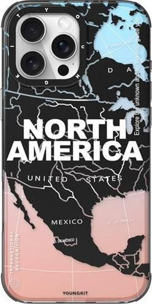 İphone 16 Pro Uyumlu Kılıf Magsafe Şarj Özellikli Universal Serisi Kapak Siyah-Beyaz