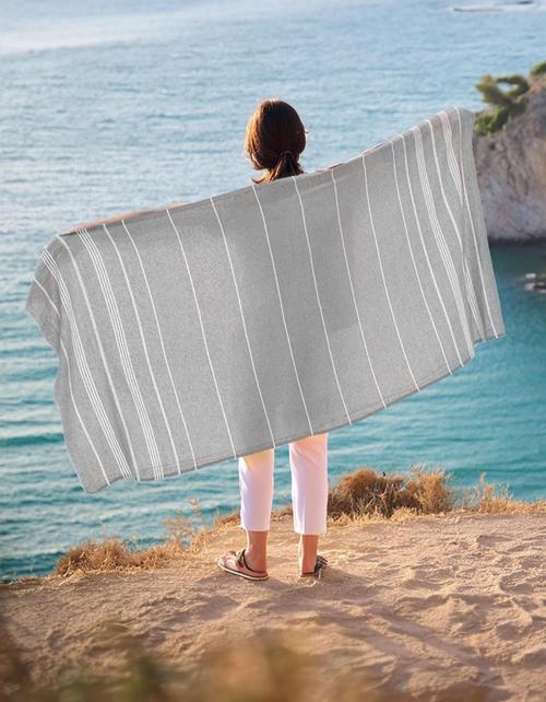 Peştamal Plaj Havlusu 90x140 - Gri