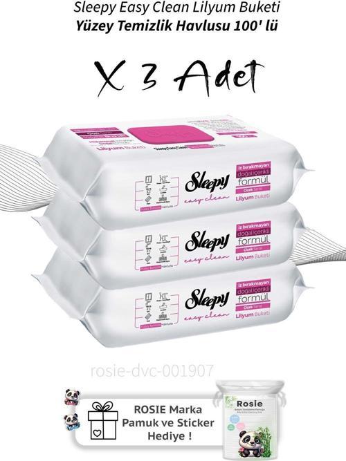 Easy Clean Lilyum Buketi Yüzey Temizlik Havlusu 100' lü X3