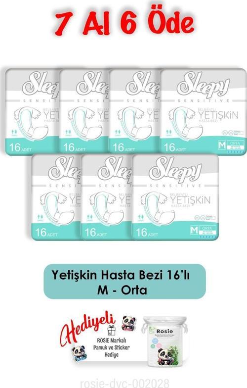 Medium Yetişkin Bezi 16'lı 7 Al 6 Öde ve Rosie Hediyeli