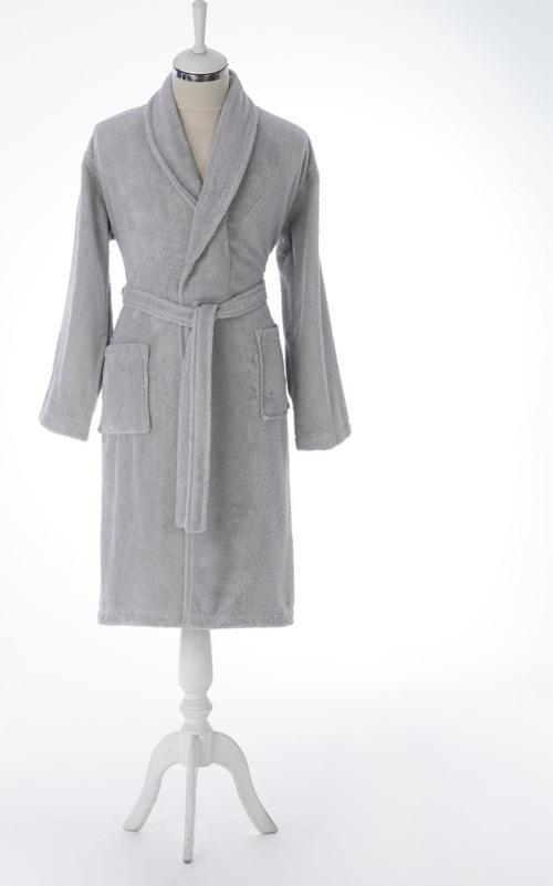 Colourist Şalyaka L Beden Unisex Bornoz - Gri