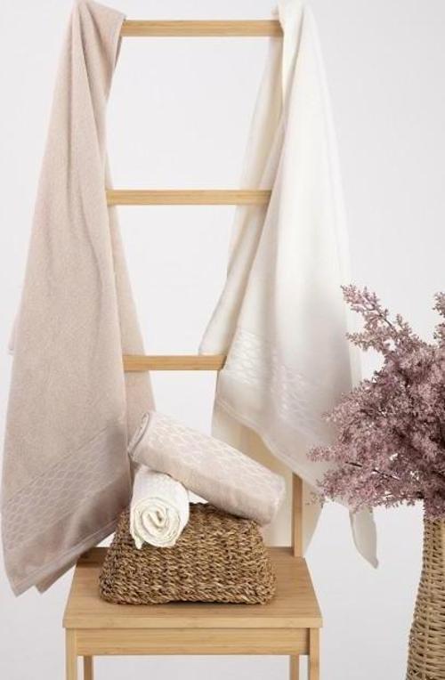 Elissa Best Set Hamam Takımı - Krem - Bej