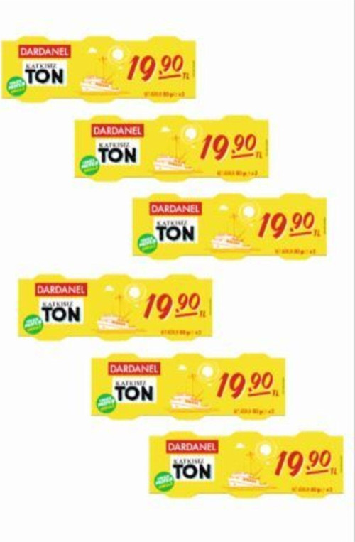 Ekonomik Ton Balığı 75 G *3 Ton Ekonomik 6 Lı Set