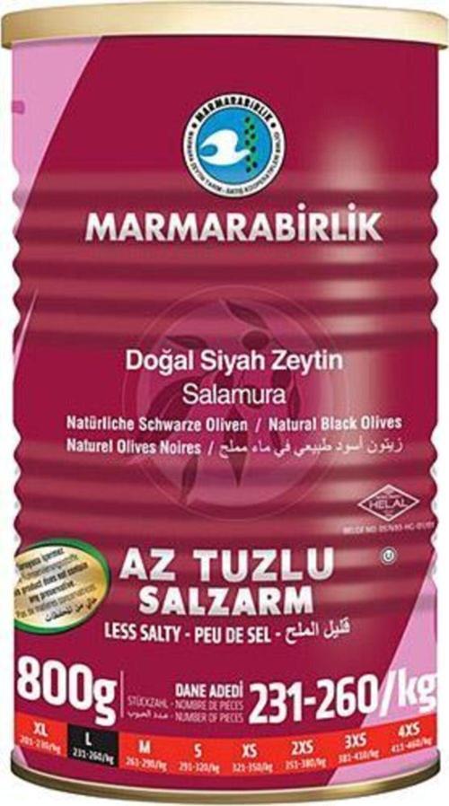 Teneke Az Tuzlu Hiper Zeytin 800 Gr