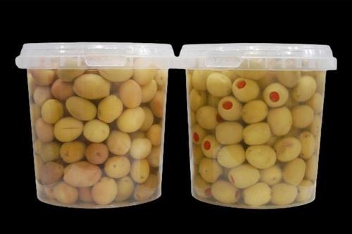 Biberli 650 Gr + Çizik 650 Gr Yeşil Zeytin Pet Kavanoz