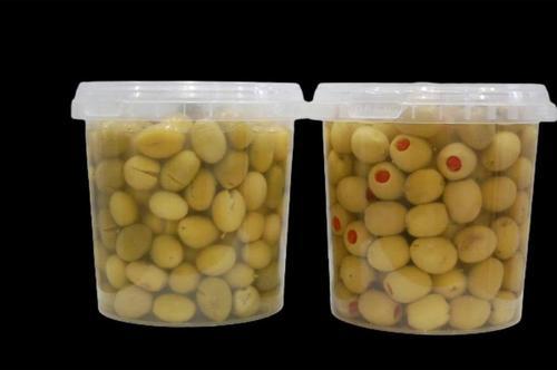 Biberli 650 Gr + Kırma 650 Gr Yeşil Zeytin Pet Kavanoz