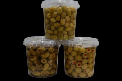 Kırma 650 Gr + Izgara 600 Gr + Biberli 650 Gr Yeşil Zeytin Pet Kavanoz