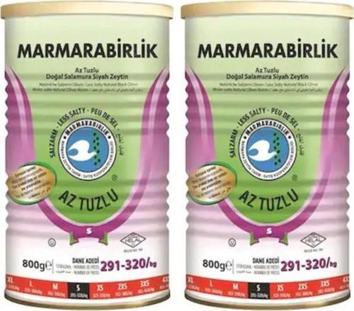 Doğal Siyah Zeytin Salamura Aztuzlu 800 Gr 2 Adet