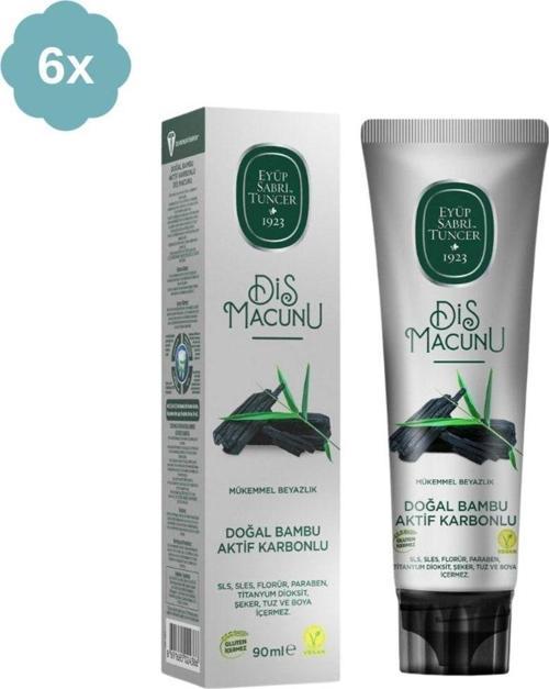 Bambu Aktif Karbonlu Özlü Diş Macunu 90 Ml X 6 Adet