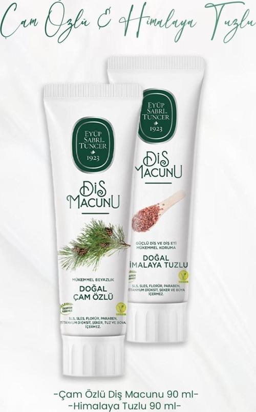 Diş Macunu Çam Özlü 90 Ml Ve Himalaya Tuzlu 90 Ml