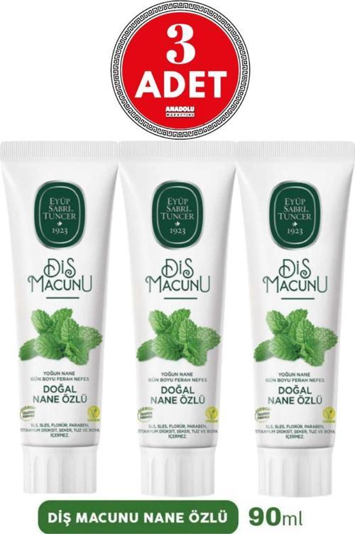 Diş Macunu Nane Özlü 90 Ml X 3 Adet