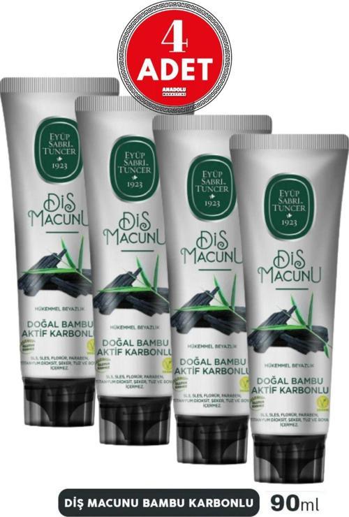 Doğal Bambu Karbonlu Diş Macunu 90 Ml 4 Adet
