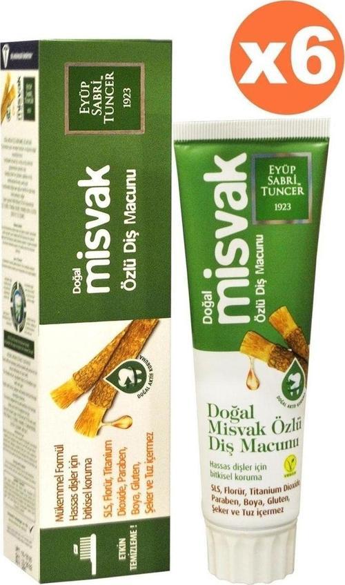 Doğal Misvak Özlü Diş Macunu 75 Ml X 6