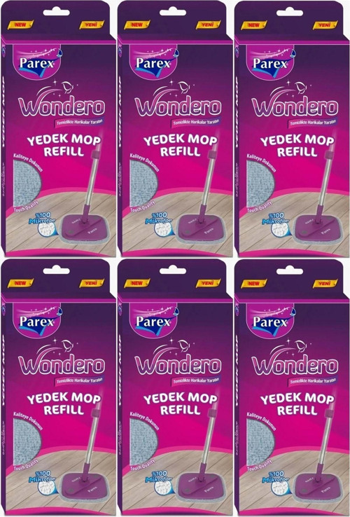 Wondero Yedek Paspas Mop Refill (6 Lı Set)