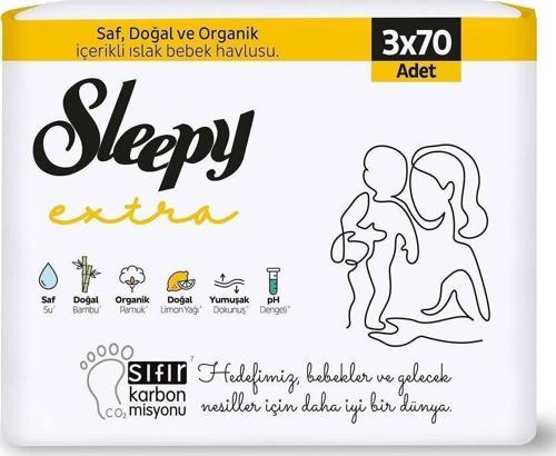 Extra Islak Havlu Mendil 3Lü 210 Yaprak