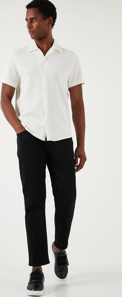 Streç Pamuklu Regular Fit Normal Bel Boru Paça Jeans Erkek Kot Pantolon 2210S01PARMA SİYAH