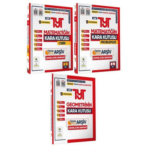 2025 TYT Matematik Kara Kutu 1.-2.Cilt ve Geometri Çıkmış Soru Bankası 3lü Set Video/PDF Çözümlü