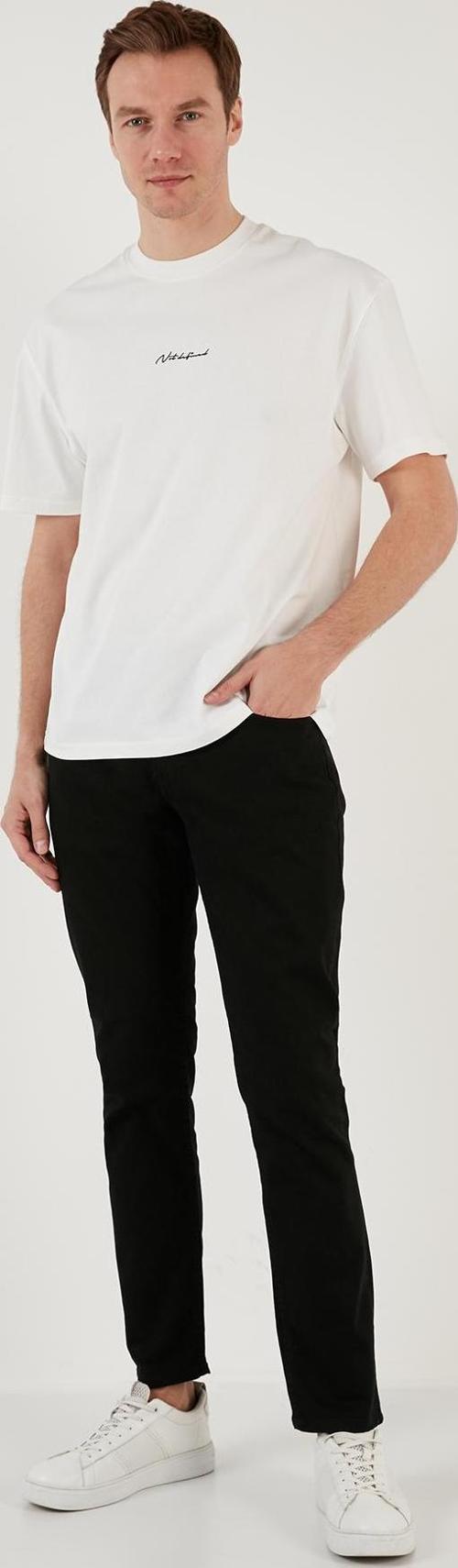 Pamuklu Normal Bel Regular Fit Boru Paça Jeans Erkek Kot Pantolon 2210J57PARMA SİYAH
