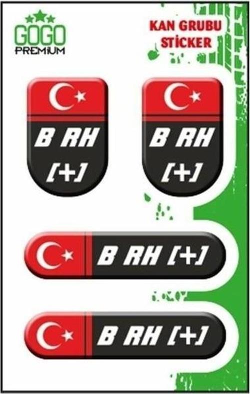 Kan Grubu Siyah Dörtlü Damla Etiket Iıı B Rh(+)