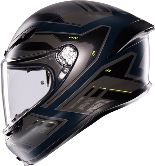 K6 S Enhance Kapalı Kask Mat Gri-sarı X-LARGE