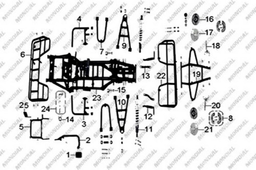 Atv Fjx 150 Off Road Ön Kampana Sağ Komple Orj