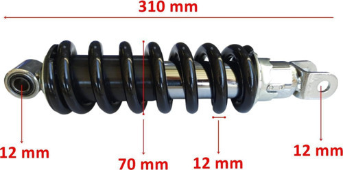 Cross 250 Fazer Arka Amortisör 320 Mm Tek Çatal