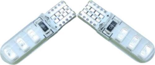 T10 12V Led Ampül Çakar Kırmızı 2 Li Silikonlu