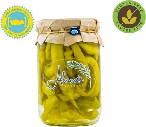 Alaçatı Naturel Doğal Fermente B Biber Turşusu 660cc Süzme 300 g e