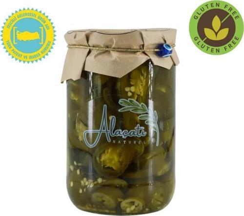 Alaçatı Naturel Doğal Jalapeno Turşusu 660cc Süzme 300 g e